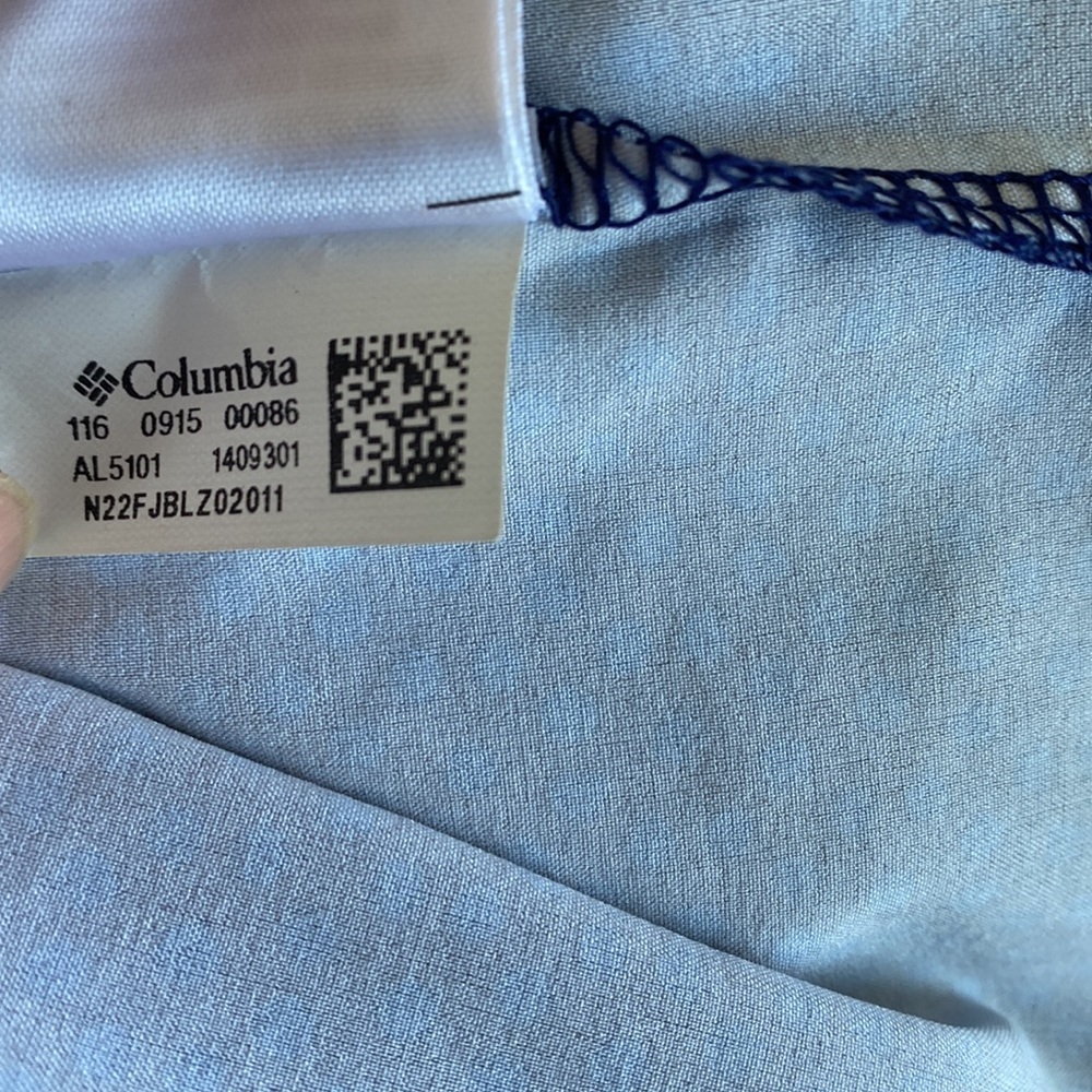 Columbia XS Blue Polka Dot Omni-Shade Sport Dress - Picture 12 of 12
